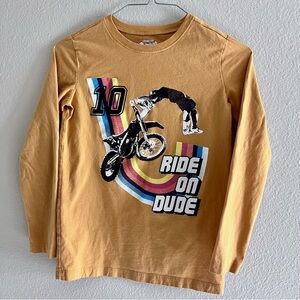 Osh Kosh B'Gosh Boy's Girl’s Youth Long Sleeve T Shirt Size 10 Motorcycle